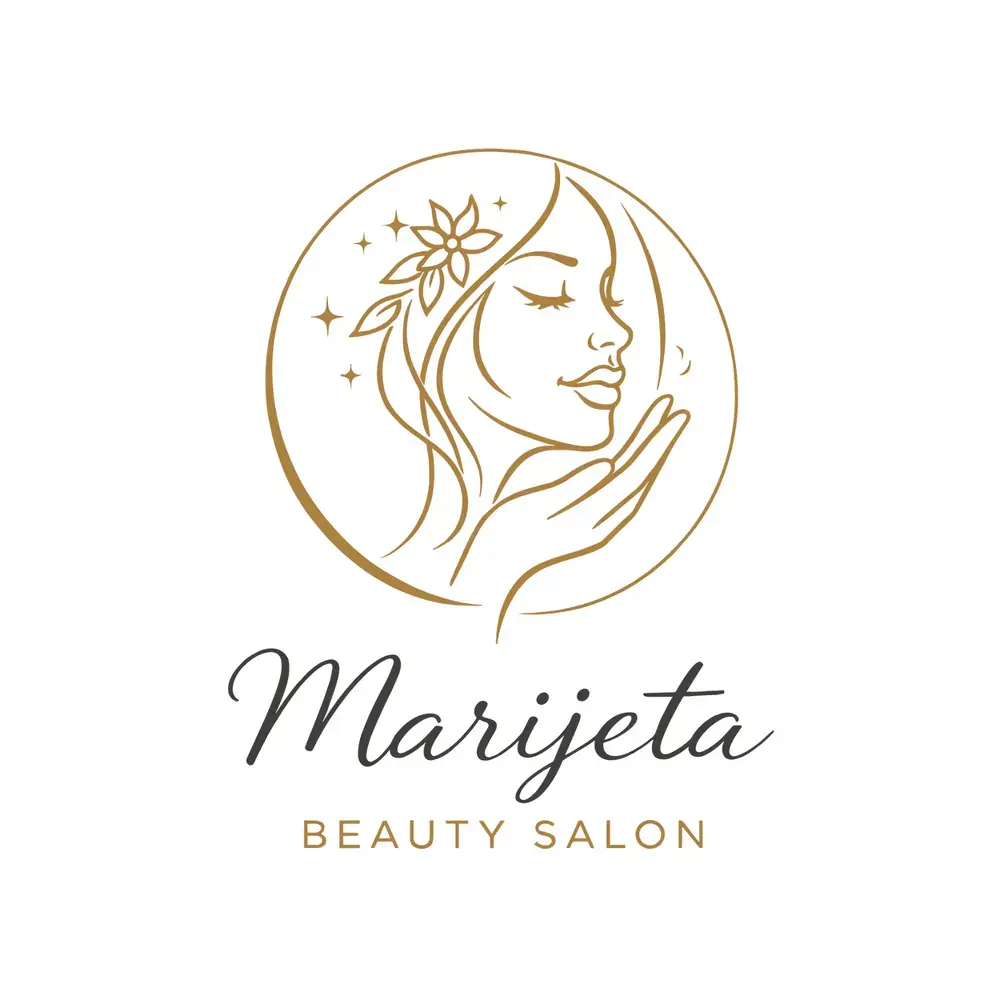 Logotip Marijeta Beauty, salon za uljepšavanje