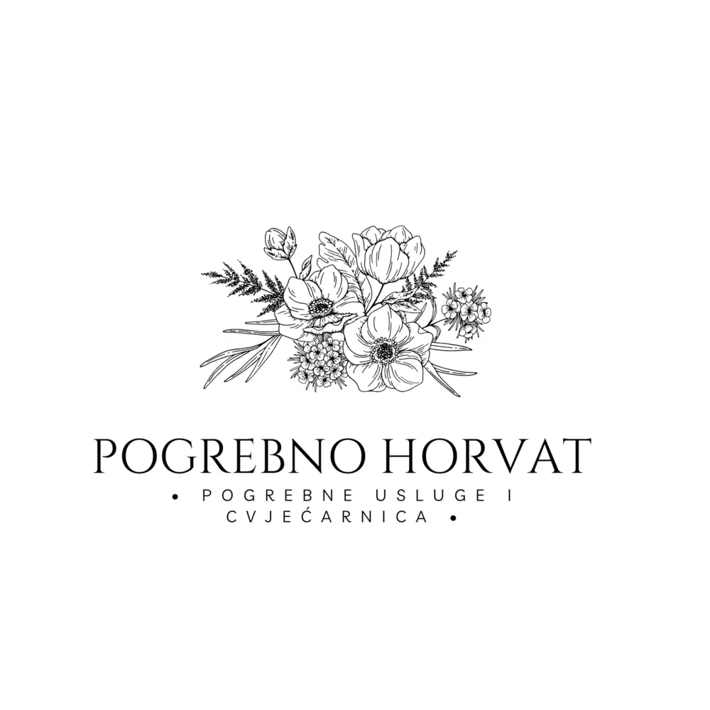 Logotip Pogrebno Horvat, pogrebno poduzeće i cvjećarnica