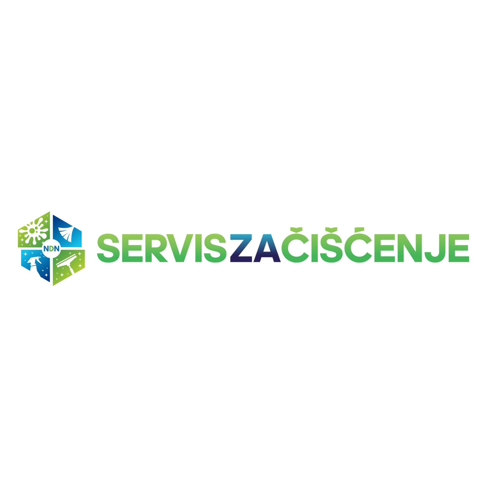 servis za čišćenje logo polegnuti