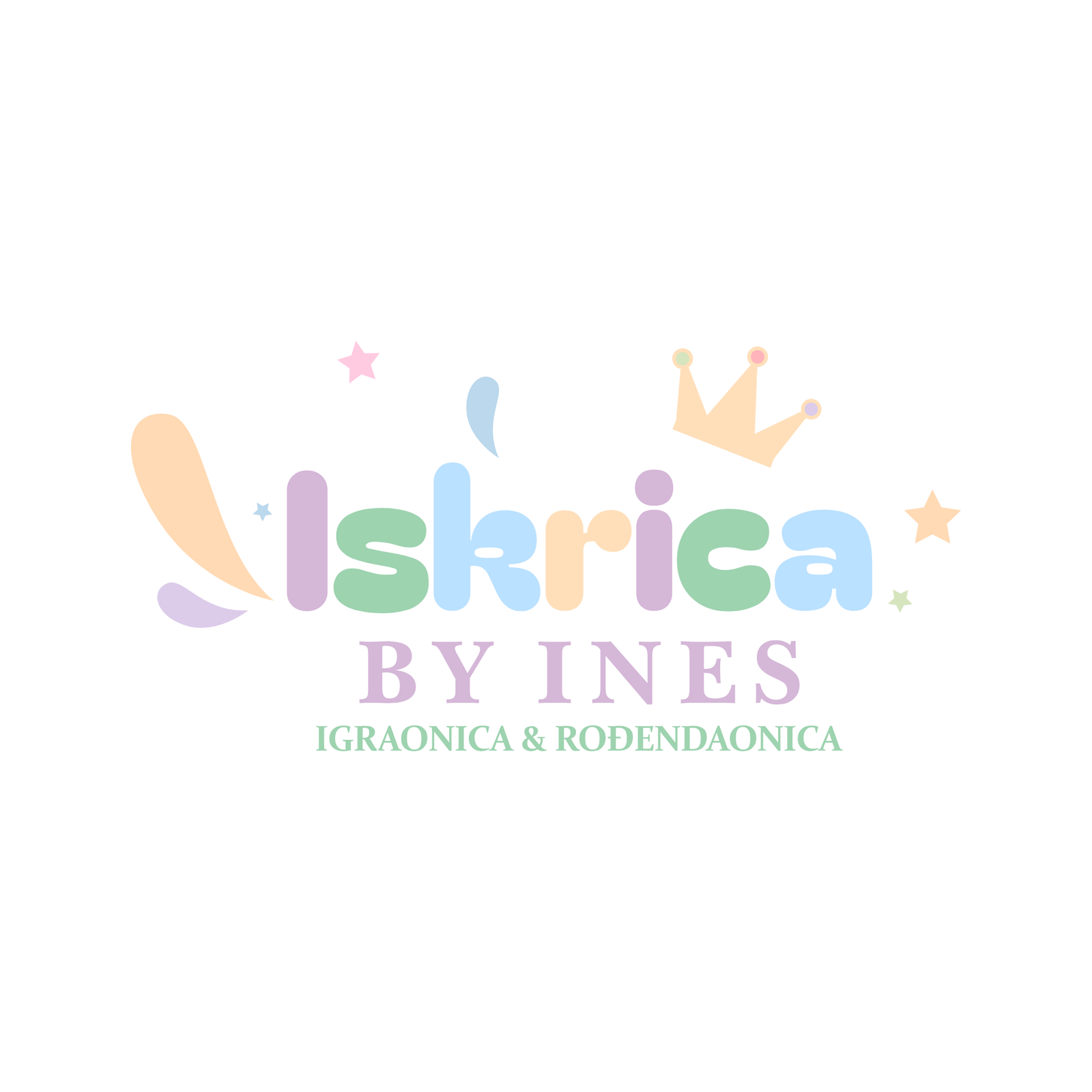 Iskrica by Ines tagline prikaz logotipa